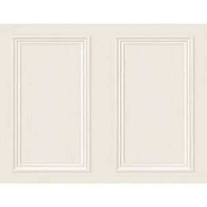 Dove Faux Wood Panel Vinyl Peel and Stick Wallpaper Roll (Covers 40.5 sq. ft.)