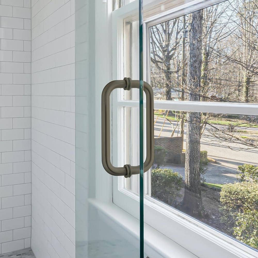 6'' Brushed Nickel Tubular Back-to-Back Pull Handle