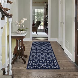 Floor Runner Hall Rug 2' x 6' Non-Slip Mat Gray & Black 24" x 72" Carpet Grays 