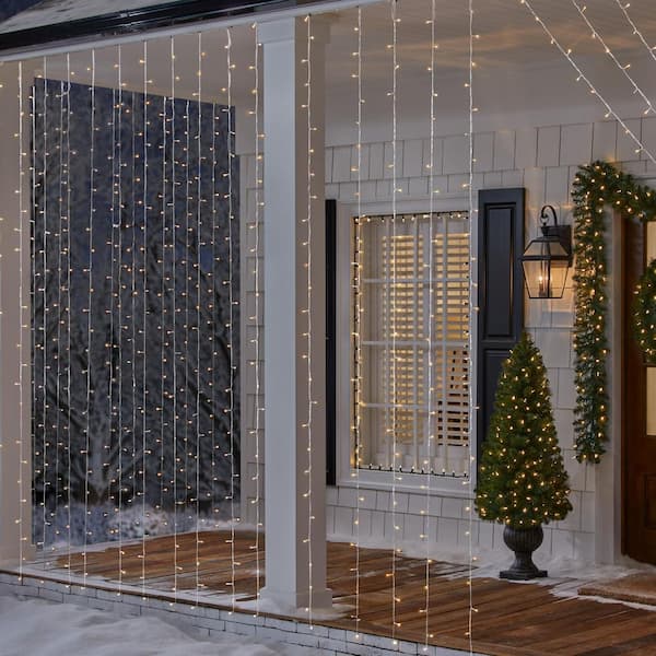 600 Count Warm White Steady Lit Twinkling Weeping Willow Micro LED Icicle Lights