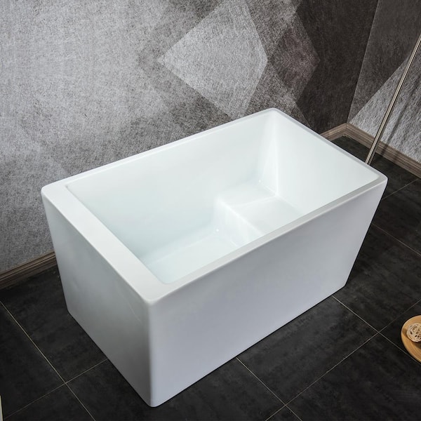 Topcraft 47 In Rectangle Acrylic, Acrylic Bathtubs At Home Depot