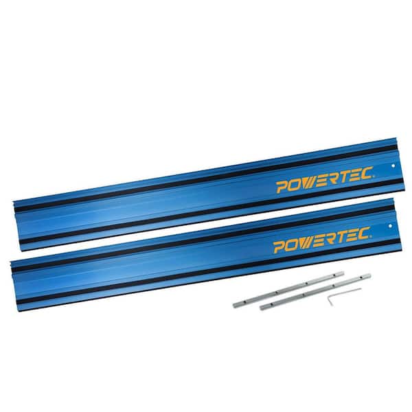 110 in. Track Saw Guide Rail Joining Set for Milwaukee Track Saws, Includes 2x55 Guide Rails & 2-Guide Rail Connectors