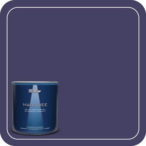 BEHR MARQUEE 1 qt. #MQ5-44 Heraldic One-Coat Hide Satin Enamel Interior Paint & Primer