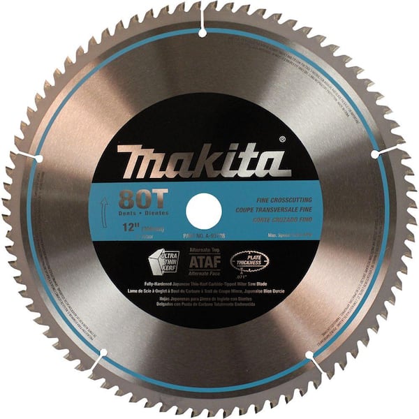 Makita 12 in. 80T Miter Saw Blade A-93728 The Home Depot