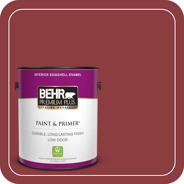 BEHR PREMIUM PLUS 1 gal. #PMD-22 Ripe Currant Eggshell Enamel Low Odor Interior Paint & Primer