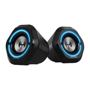 Hecate G1000 10-Watt Bluetooth Gamin Stereo Speakers in Black
