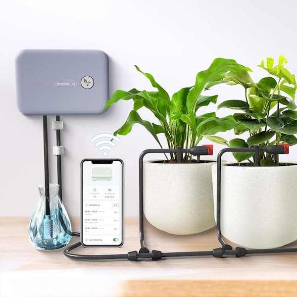 Oyezvary Automatic Watering System for Potted Plants, Drip Irrigation Kit  with WiFi Control, Indoor Outdoor Use, IP66 Waterproof 28CSA11477