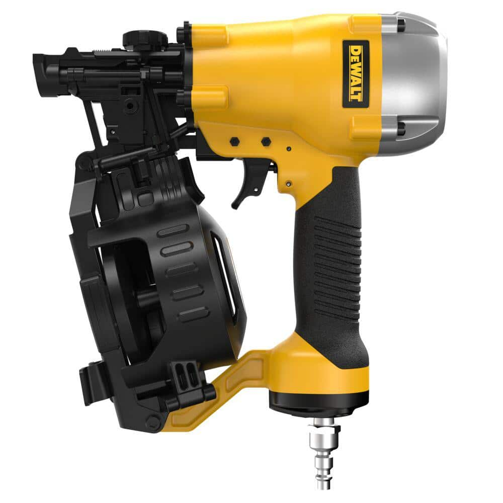 DEWALT 1-3/4 in. 15 Degree Pneumatic Coil Roofing Nailer DW46RN - The ...