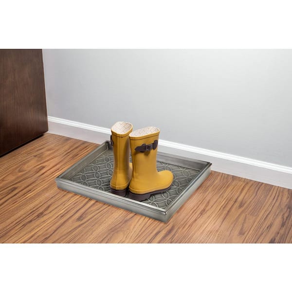 Zinc Boot Tray with Liner  Shoe tray, Boot tray, Entryway shoe