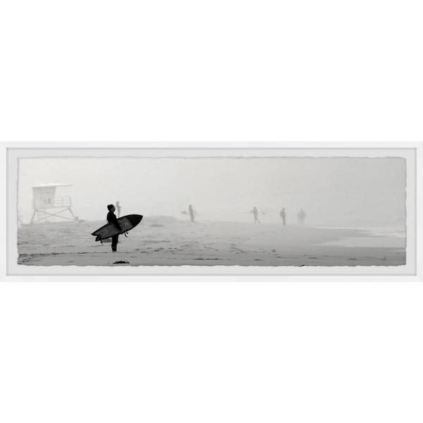 Unbranded "Foggy Surfing" by Marmont Hill Framed Nature Art Print 15 in. x 45 in.