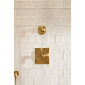 Castia By Studio McGee Rite-Temp Valve Trim in Vibrant Brushed Moderne Brass