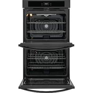 30 in. Double Electric Wall Oven with Convection in Black