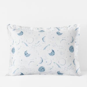 Company Kids Night Sky Blue Multi Organic Cotton Percale Standard Sham