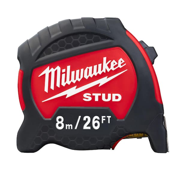 Milwaukee 8 m/26 ft. x 1-5/16 in. Gen II STUD Tape Measure with 17