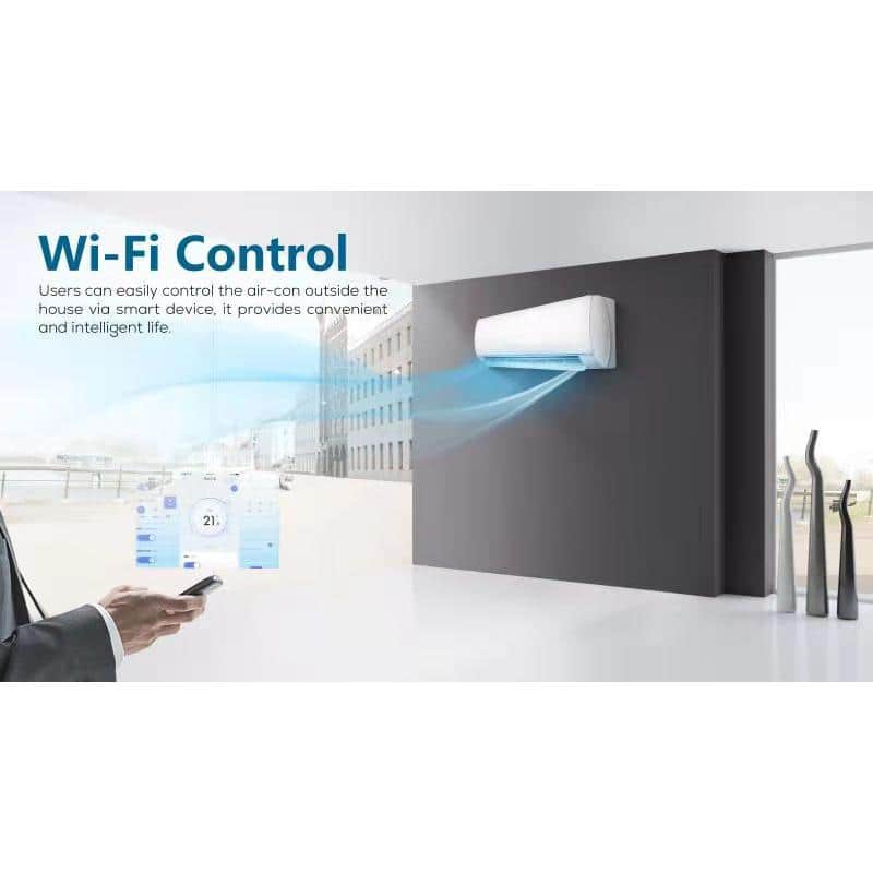 BHI 12000 BTU White Ductless Mini Split Air Conditioner with Heater and Remote