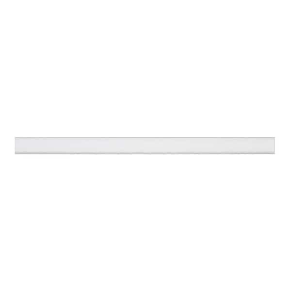 Jeffrey Court Thassos White 0.75 in. x 12 in. Polished Marble Pencil Wall Tile Trim (1 Linear Foot)