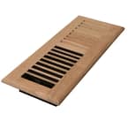 Decor Grates WML212-N Holzbodenregister Aus Ahorn – 5,1 X 30,5 Cm, Lamelliert, Mit Kunststoff-Dämpferbox