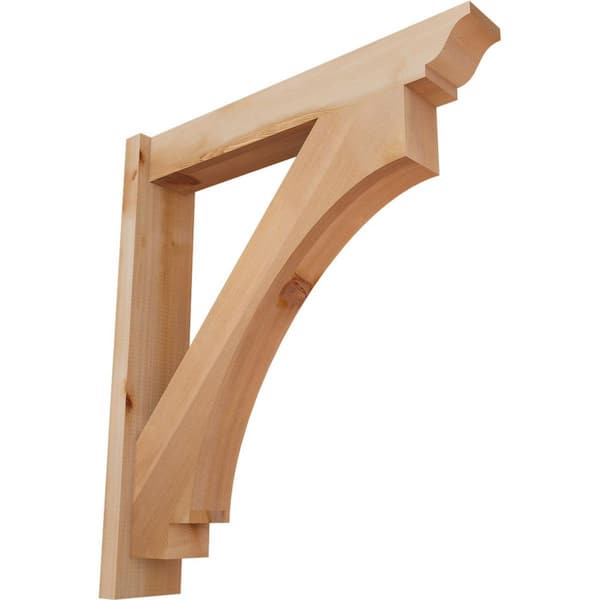 Ekena Millwork 6 in. x 32 in. x 28 in. Western Red Cedar Imperial Traditional Smooth Outlooker