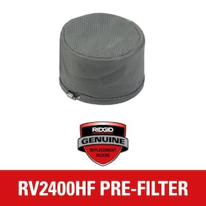 Replacement Fabric Pre-Filter Sleeve for RIDGID 14 Gallon HEPA Wet/Dry Shop Vacuum RV2400HF (1-Pack)