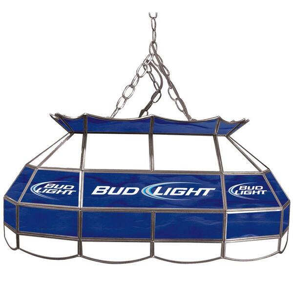 Trademark Bud Light 28 in. Stainless Steel Pool Table Light