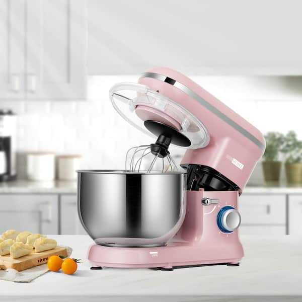7.5 Qt. 6-Speed Red Tilt-Head Electric Stand Mixer with Accessories A