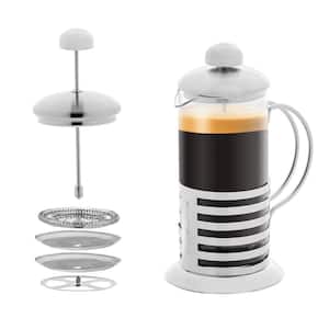 1.5 Cup Stainless Steel French Press Cafetiere Coffee and Tea Maker with 4-Level Mesh Filter