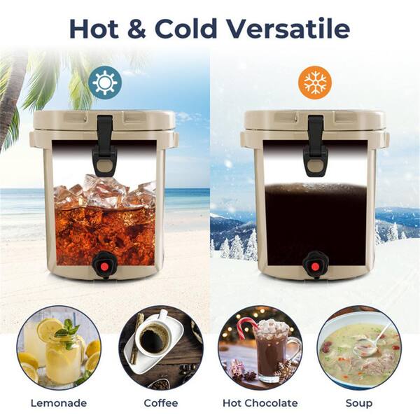 ITOPFOX 10 qt. Drink Cooler Insulated Ice Chest with Spigot