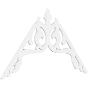 1 in. x 72 in. x 42 in. (14/12) Pitch Amber Gable Pediment Architectural Grade PVC Moulding
