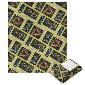 Harry Potter Spell Pattern Multi-Colored Silk Touch Throw Blanket