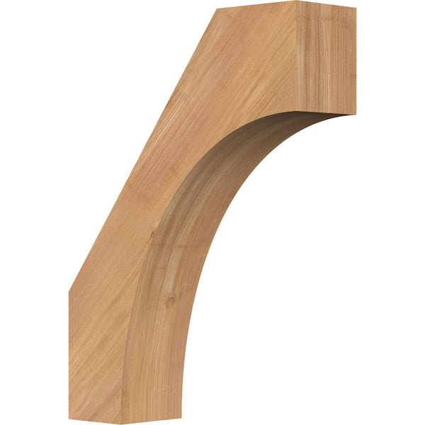 Ekena Millwork 3 1/2"W x 12"D x 16"H Westlake Smooth Knee Brace, Western Red Cedar
