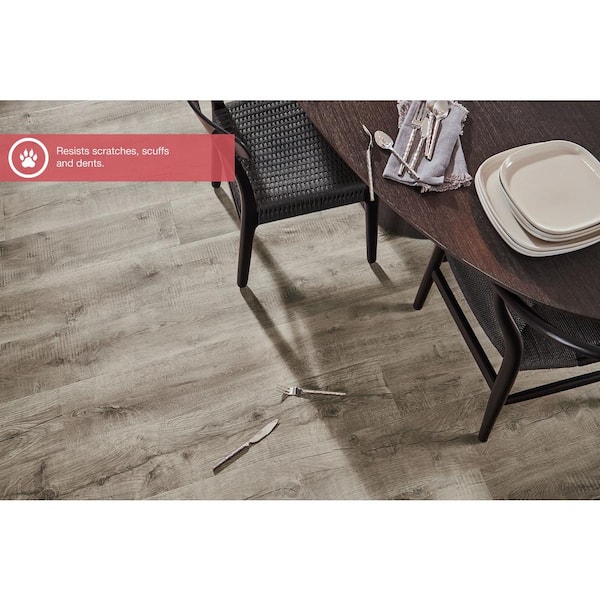 Pergo Outlast+ Mist Walters Oak 12 mm T x 7.4 in. W Waterproof