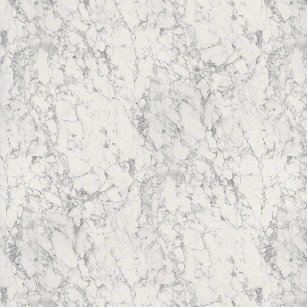 THINSCAPE 8 ft. L x 25 in. D Engineered Composite Countertop in Volakas  Marble with Satin Finish TSTB-TS504-LR-25X96 - The Home Depot