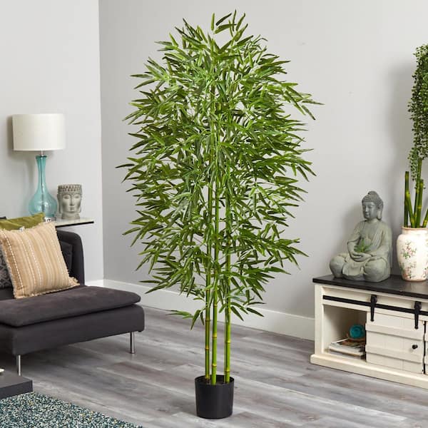 Nearly Natural 6 ft. Artificial UV Resistant Indoor/Outdoor Bamboo ...
