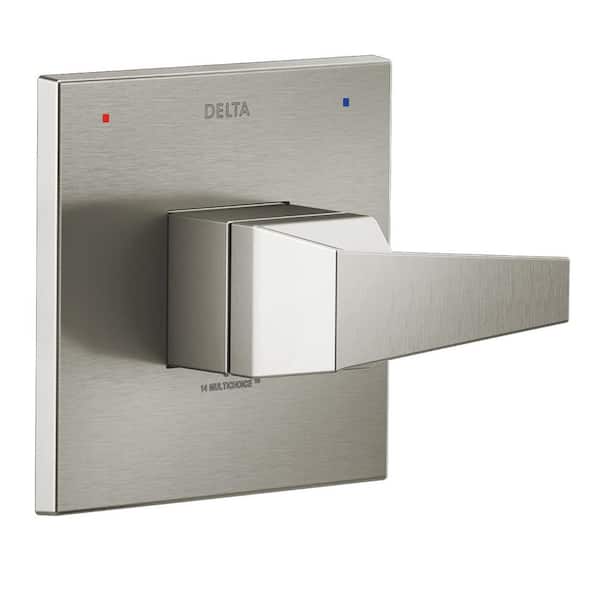 Delta Trillian 1-Handle Wall-Mount Valve Trim Kit in Lumicoat Stainless (Valve Not Included)