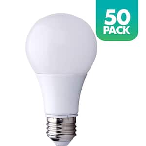 60-Watt Equivalent A19 Dimmable LED Light Bulb, 2700K Soft White, 50-pack