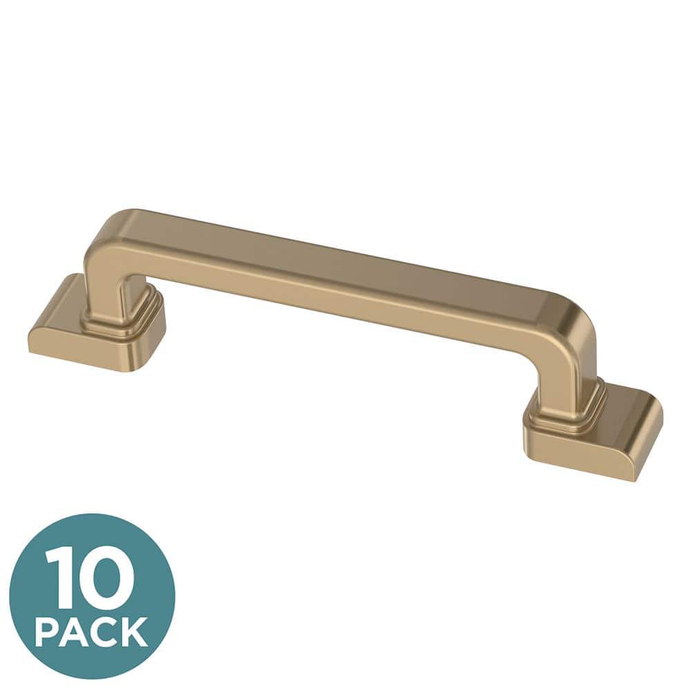 10-Pack Art Deco Streamline 3 in. (76 mm) Modern Champagne Bronze Cabinet Pulls price history on PriceWatchPro