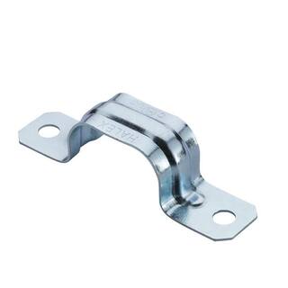 Halex 26125 Staffa A Due Fori Da 2,5 Cm Per Fissaggio Tubo Rigido In Acciaio, UL Listed, Per Luoghi Asciutti (2 Pezzi)