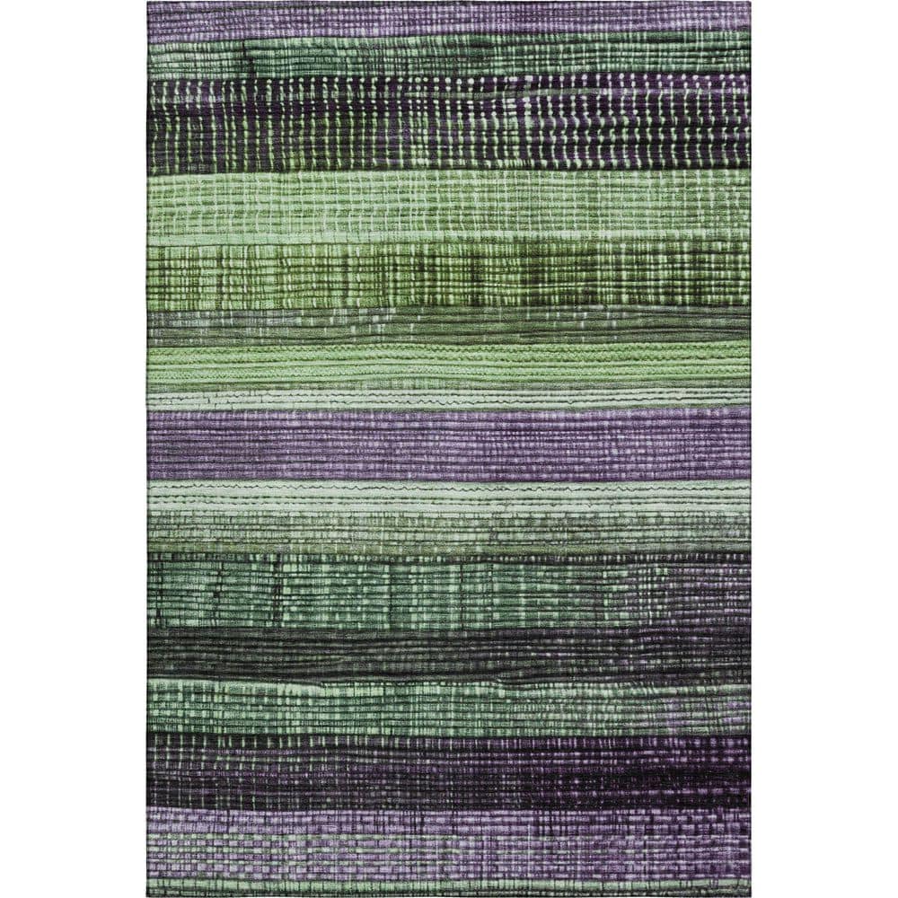Mayfield Premium Machine Washable Abstract AMF1873 Purple 3 ft. x 5 ft. Area Rug price history on PriceWatchPro