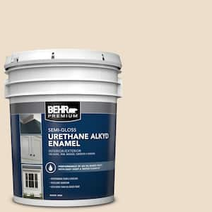 5 gal. #23 Antique White Urethane Alkyd Semi-Gloss Enamel Interior/Exterior Paint