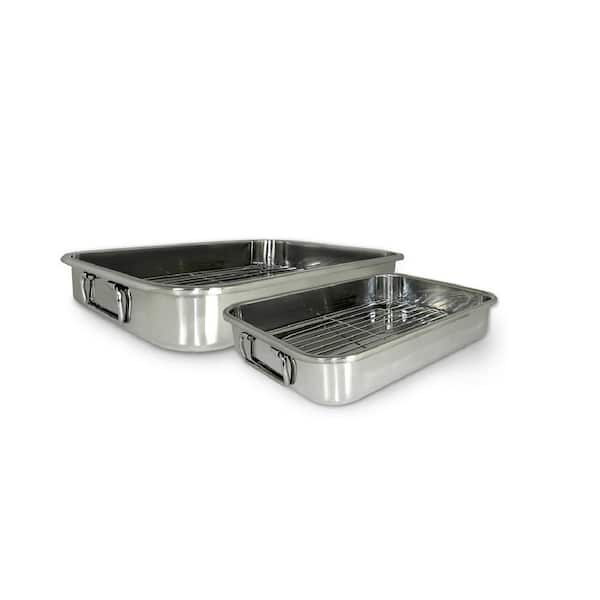 ExcelSteel 4-Piece All-in-one Stainless Steel Roaster and Lasagna