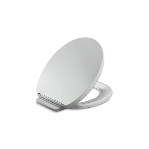 KOHLER Impro Readylatch Quiet Close Round Front Toilet Seat In Ice   Ice Grey Kohler Toilet Seats 26802 95 64 600 