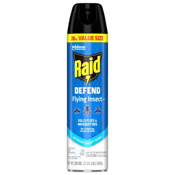 Raid Flying Insect Killer 7 Insecticide Aerosol Spray, Outdoor Fresh, 20 oz