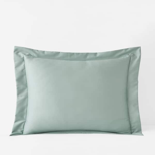 The Company Store Legends Hotel Supima Sea Mist Sateen Standard Sham