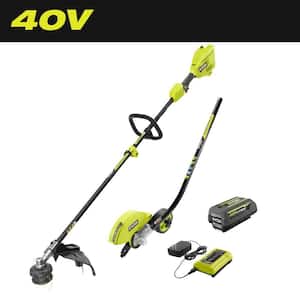 40V 15 in. Expand-It Cordless Battery Attachment Capable String Trimmer & Edger with 4.0 Ah Battery and Charger