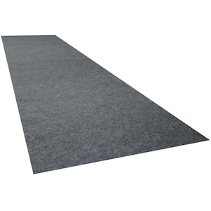 2 ft. 5 in. x 18 ft. Charcoal Grey Commercial Polyester Garage Flooring Roll