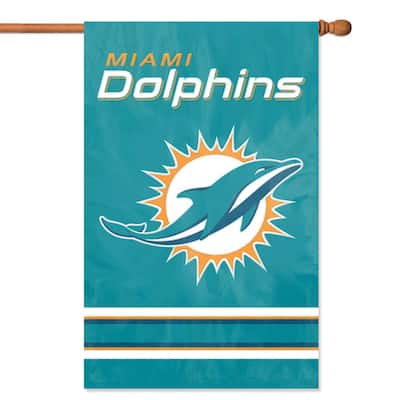 Miami Dolphins Applique Banner Flag