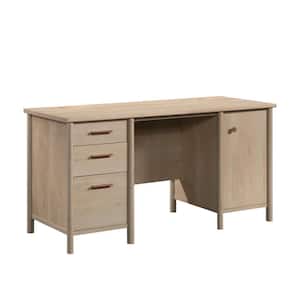 Whitaker Point 59.055 in. Natural Maple Computer Desk with File Storage and CPU Shelf