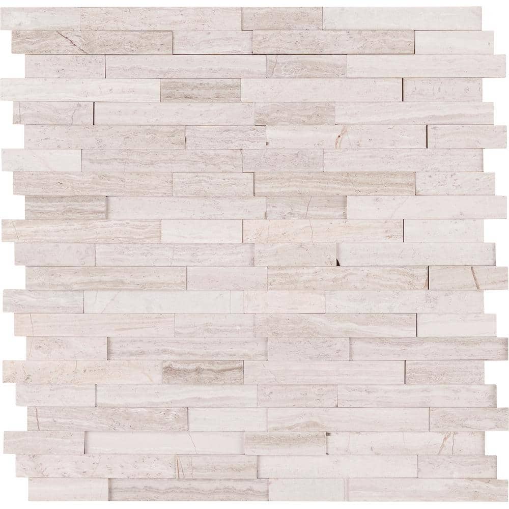 White Bricks Peel and Stick Tiles – Mosaicowall