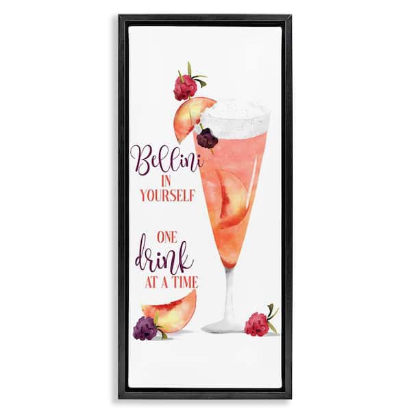 Stupell Industries Fun Summer Drink Pun by Deane Beesley Black Floater Frame Food Graphic Art Print 31 in. x 15 in.