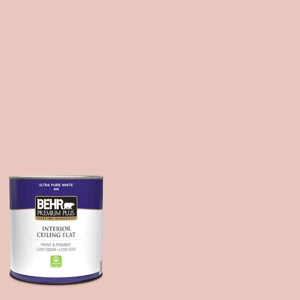 BEHR PREMIUM PLUS 1 qt. #S160-1 Iced Cherry Ceiling Flat Interior Paint